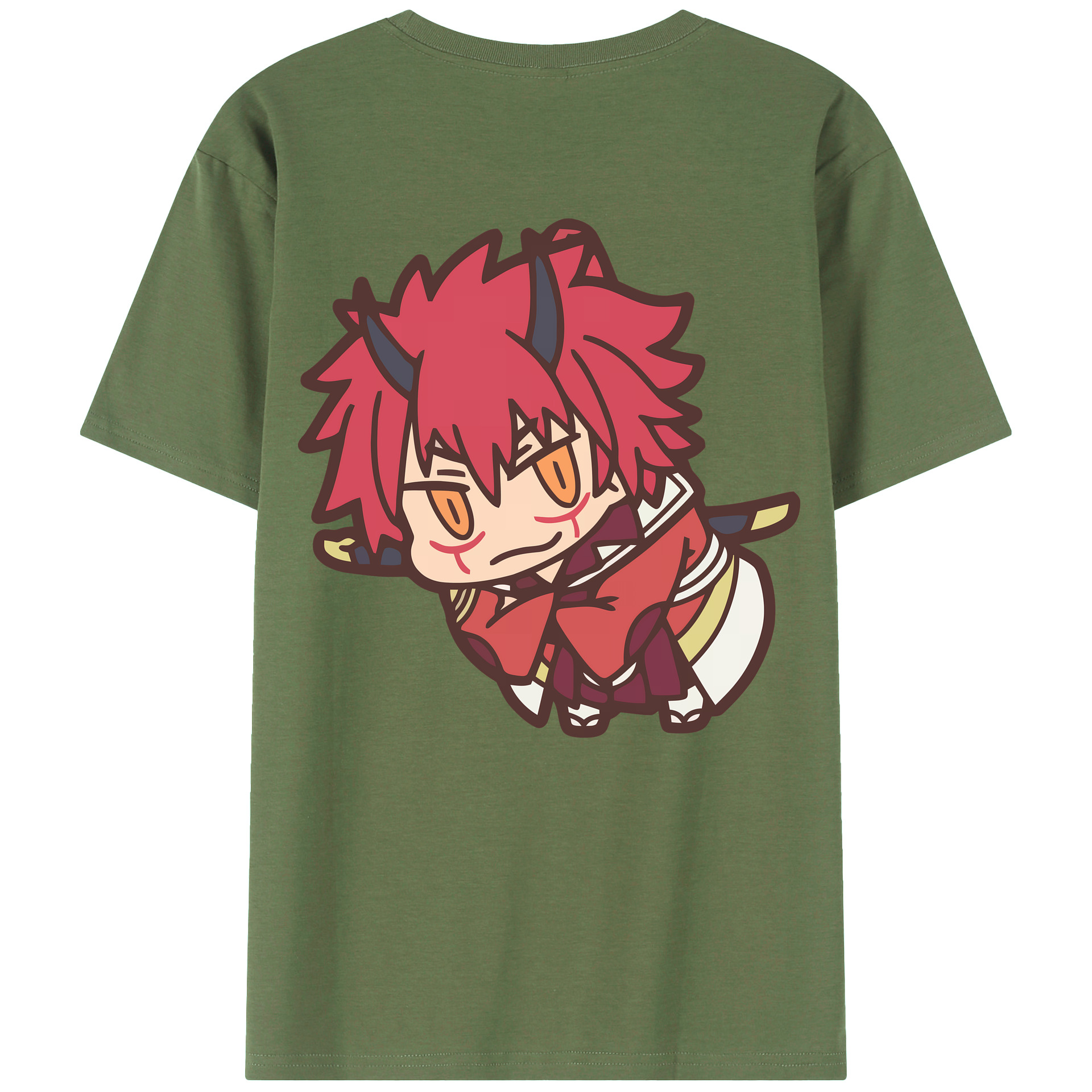 （画像用） 転スラ Regarding Reincarnated to Slime 綿100％ メンズ半袖Tシャツ（バックプリント） 通気性